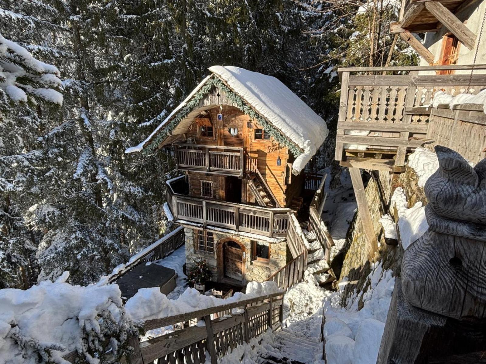 Hotel Les Chalets De Philippe Avec Jacuzzis Privatifs Шамоні Екстер'єр фото